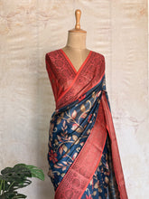 Chandini - Kalamkari Antique Zari Border Saree