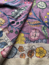 Gulmohar - Pen Kalamkari Tussar Silk Saree with Zari Border & Artistic Pallu