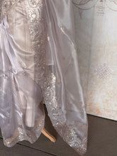 Soft Organza Pita Work Embroidered Saree with Scalloped Edges