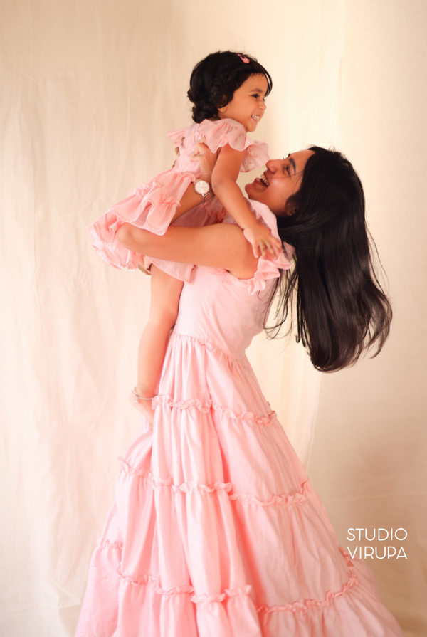 Mom & Daughter - Gulabi pink