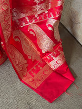 Yamini - Pure Banarasi Mushru Saree With Jaal Weaving