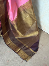 Semi Kanchi Silk Vairaoosi Saree with Double Border (Dvaya Navaratri Collection)