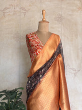 Semi Chanderi Saree With Banarasi Blouse