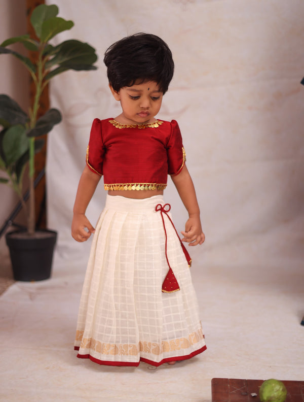 Aabarna - Crop top and skirt