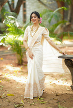 Adhya - Pure Cotton Saree | Onam Edit