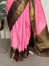 Semi Kanchi Silk Vairaoosi Saree with Double Border (Dvaya Navaratri Collection)
