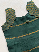 Sinamika - Kids Cotton Frock with Geometric Zari Border