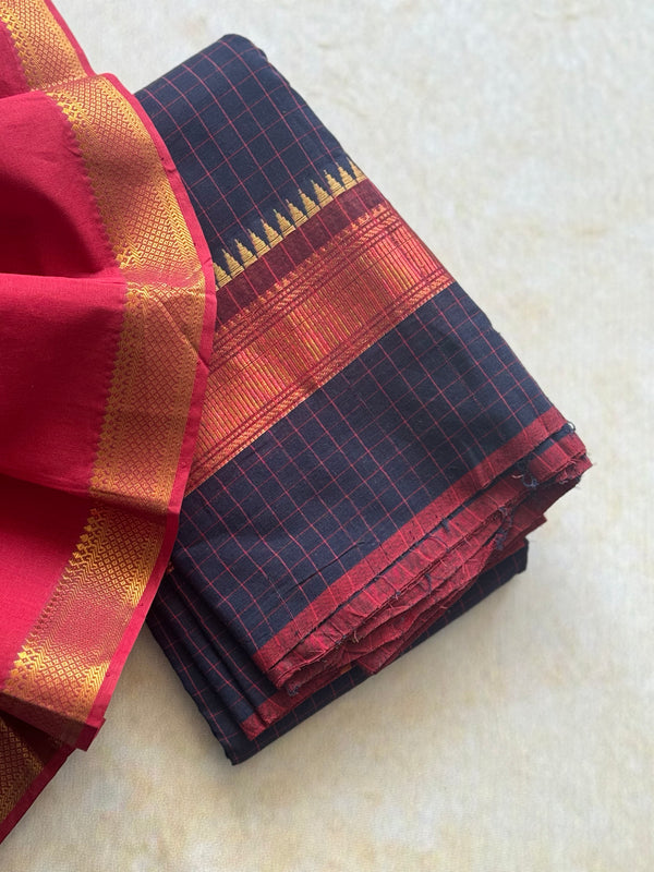 Chettinad Cotton Saree - Pongal Collection