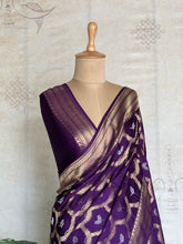 Vrishti - Mushru Satin Silk Saree with Antique Zari Jaal Weaving - Festive Edit