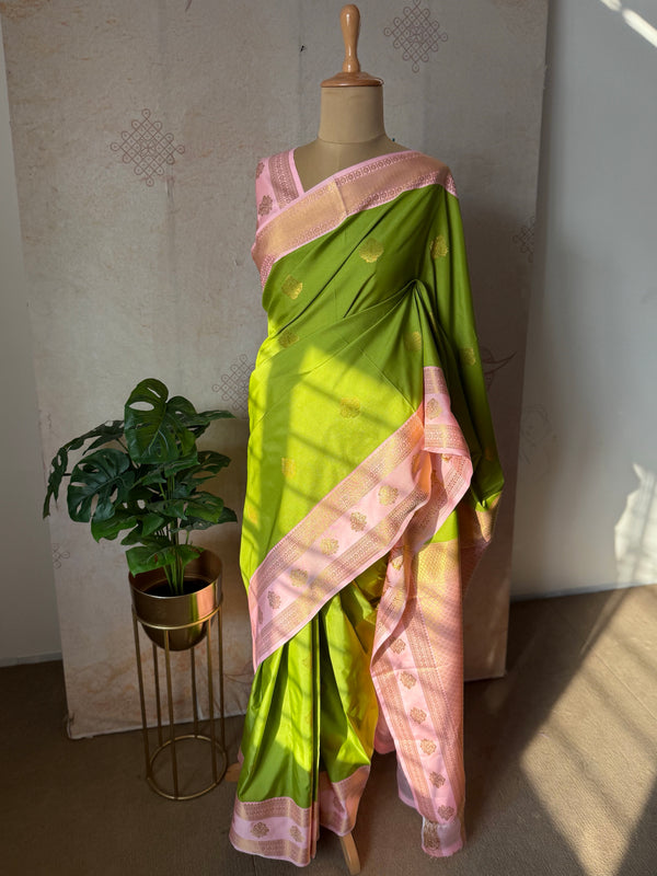 Semi Kanchi Silk Saree - Express