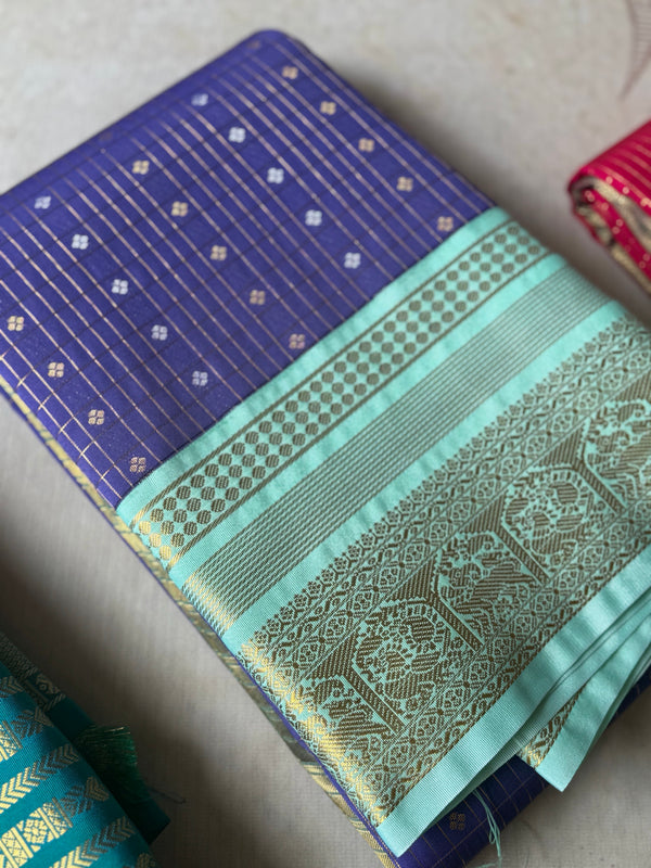 Semi Kanchi Silk Saree