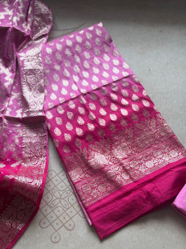 Alanah - Banarasi Unstitched Salwar Suit Set