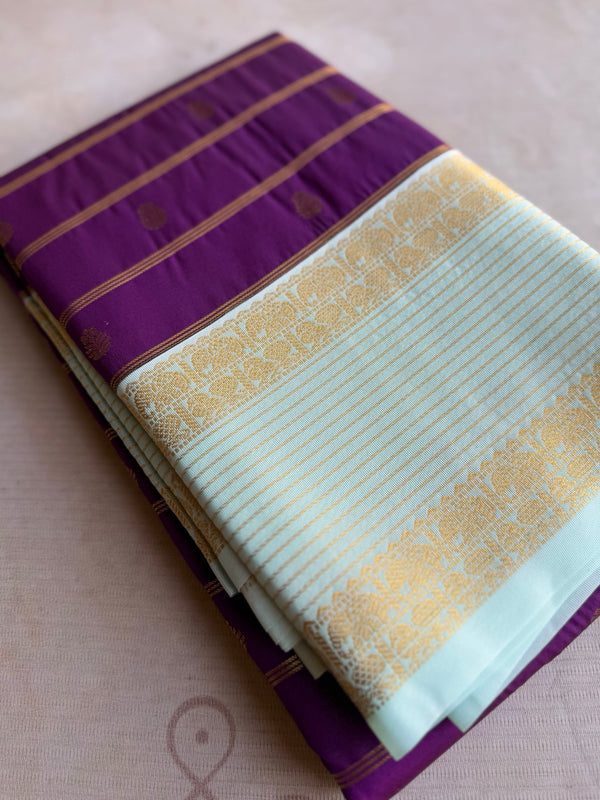 Semi Kanchi Silk Saree