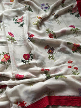 Floral Georgette Saree