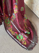Semi Silk Saree With Tanjore Painting Inspired Prints