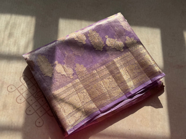 Pure Molten Gold Tissue Saree