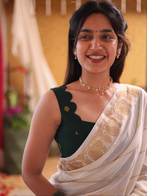 Raw Silk Blouse