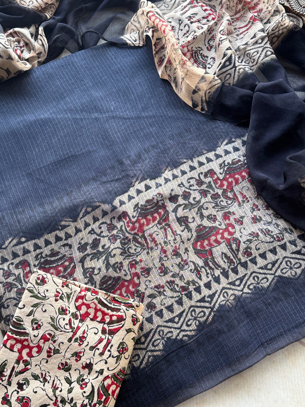 Vihana - Pure Cotton Kota Unstitched 3 Piece Salwar Material