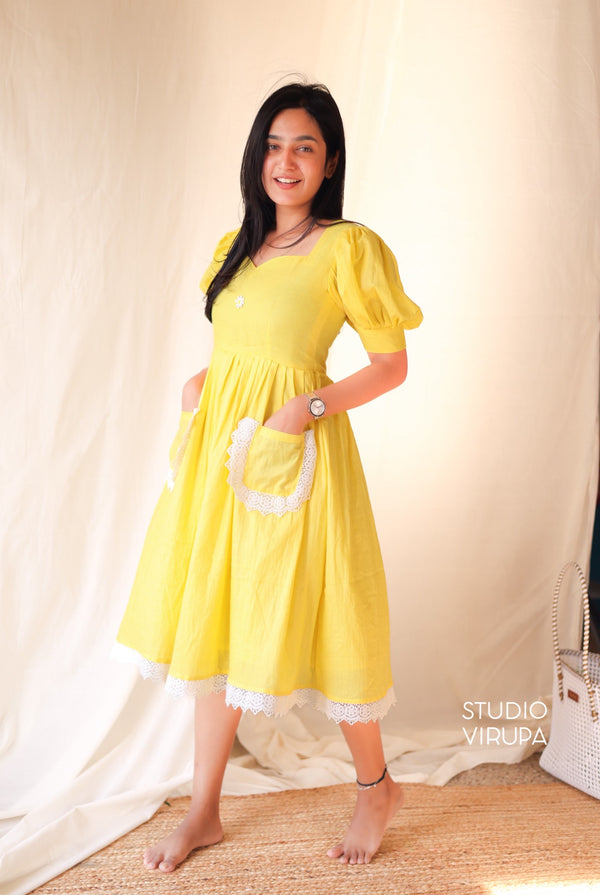 Gulabi dress- Yellow