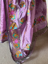 Semi Silk Saree With Tanjore Painting Inspired Prints