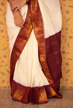 Durga  - Zari Checkered Saree