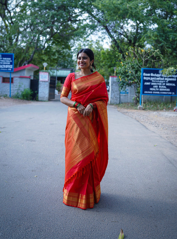 Semi Kanchi Silk Saree