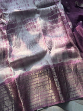 Shibori Mangalgiri Silk Unstitched Kurta + Dupatta