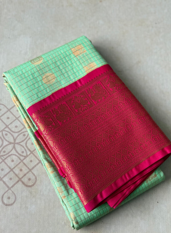 Semi Kanchi Silk Saree
