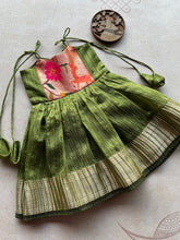 Kids Girl Dress - Paithani x Tussar Silk