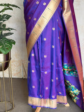 Paithani Saree with Peacock Buttas