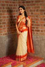 Semi Kanchi Silk Saree - Onam Edit