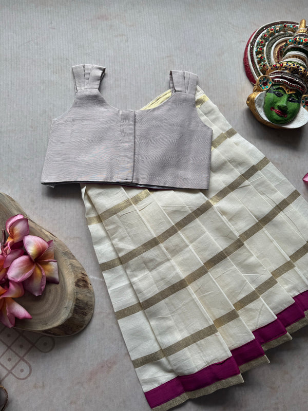Yumi - Crop top and Skirt Onam Collection