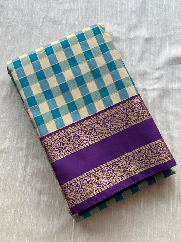 Semi Kanchi Silk Saree