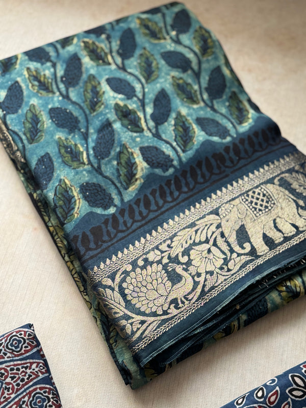 Dola Silk Zari Border Saree