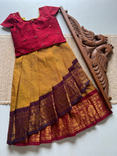 Chettinad cotton overlapped Skirt with bodice top