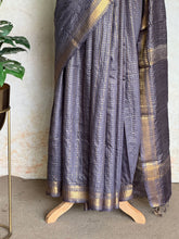 Ritambhara - Soft Tussar Zari Checks Saree