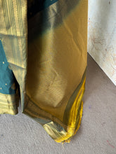 Semi Kanchi Silk Saree – Green & Gold Saree