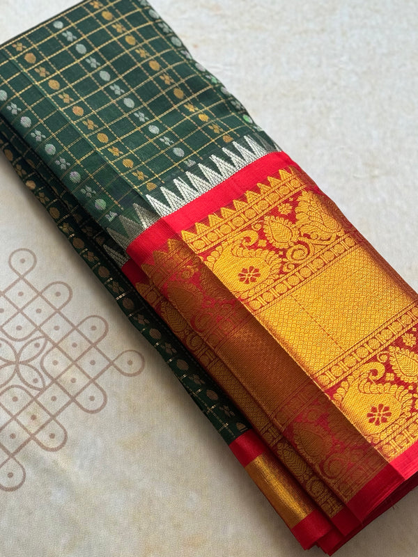 Kuppadam Silk Cotton Saree