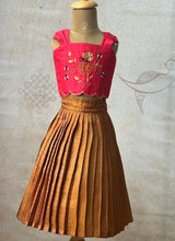 Brocade Crop Top and Skirt