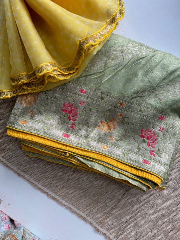 Nirvi - Banarasi semi silk