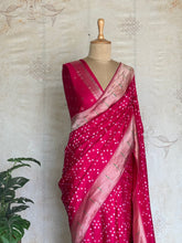 Druvika - Bandhini Printed Paithani Saree With Grand Paithani Pallu