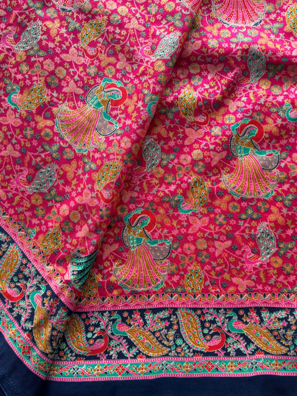 Soft Silk Raja Rani Palanquins Design Saree