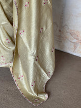 Sage Green Chanderi Saree with All-Over Hand Embroidery