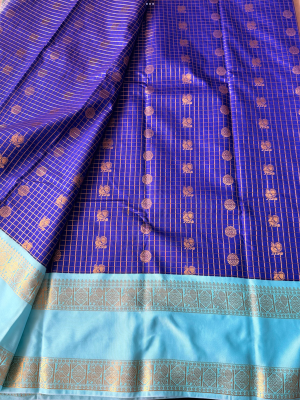 Semi Kanchi Silk Saree