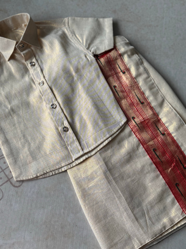 Boys Dhoti and Shirt - Onam FastTrack