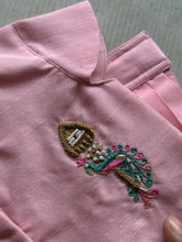 Mayizhini - Crop top and Skirt With Velum Mayilum Embroidery