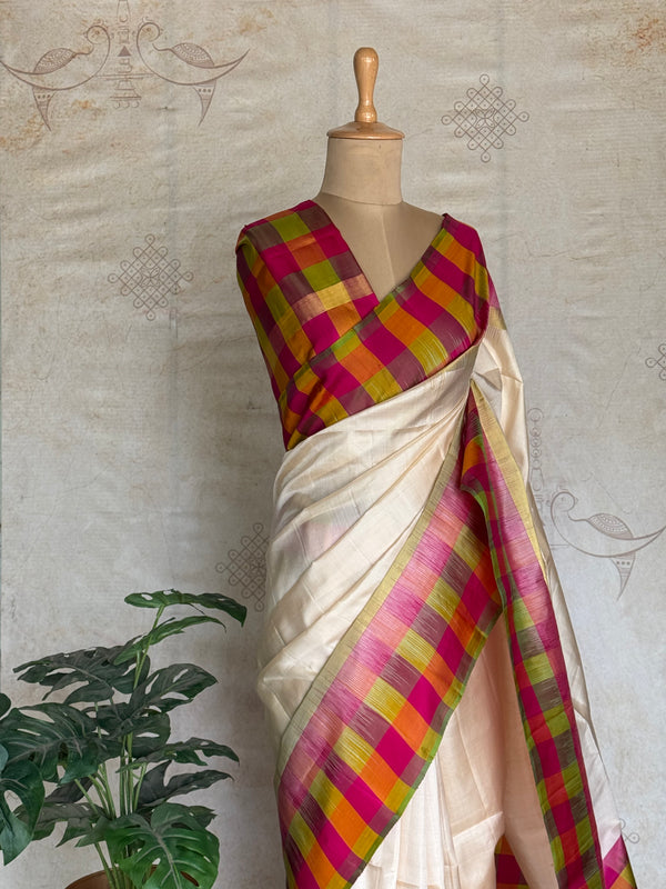 Pure Kanjivaram Soft Silk Saree with Paazhum Pazhamum Design – Vintage Edition