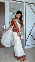 Diva X Madras Kattam Cotton Saree