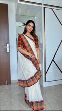 Diva X Madras Kattam Cotton Saree