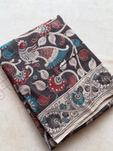 Kota Cotton Kalamkari Saree with Raja Rani Pallu & Ornate Border